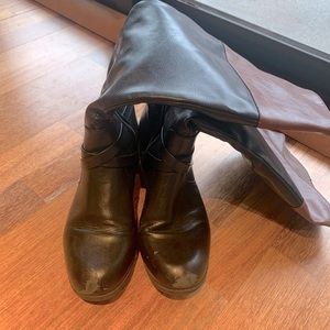 Knee High Brown/Black Boots